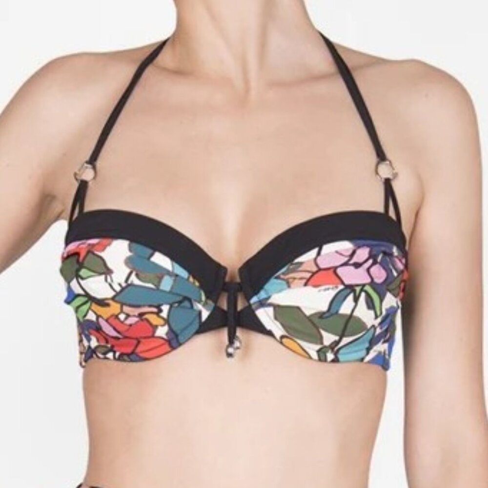 Shan Mosaic Bandeau Removable straps bikini top